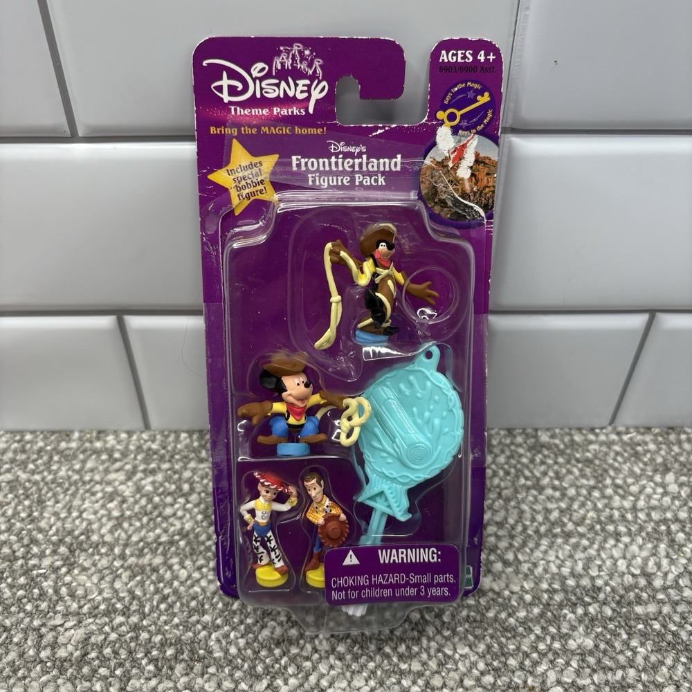 Disney Theme Parks Frontierland Figure Pack Mickey Goofy Woody Jessie 2003